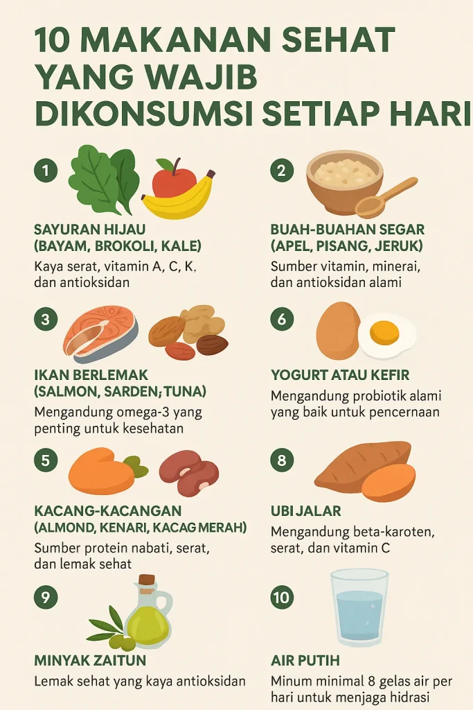 Makanan sehat setiap hari